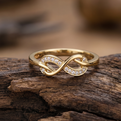 Infinity Gold Chain Ring