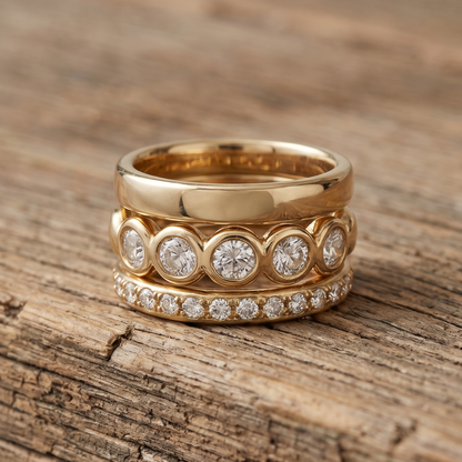 Magica Gold Forged Rings