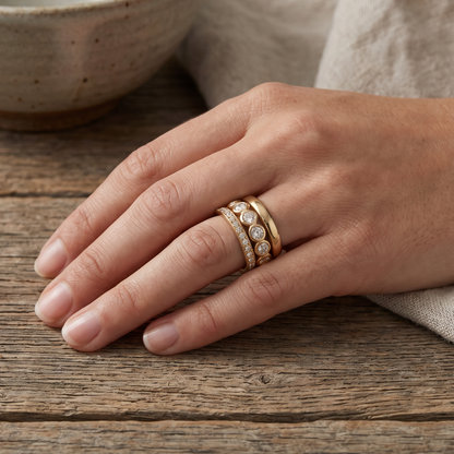 Magica Gold Forged Rings