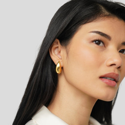 Gold Teardrop Earrings