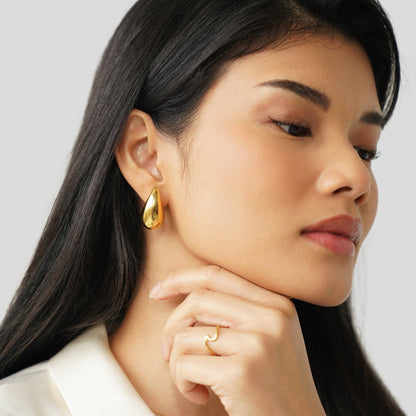 Gold Teardrop Earrings