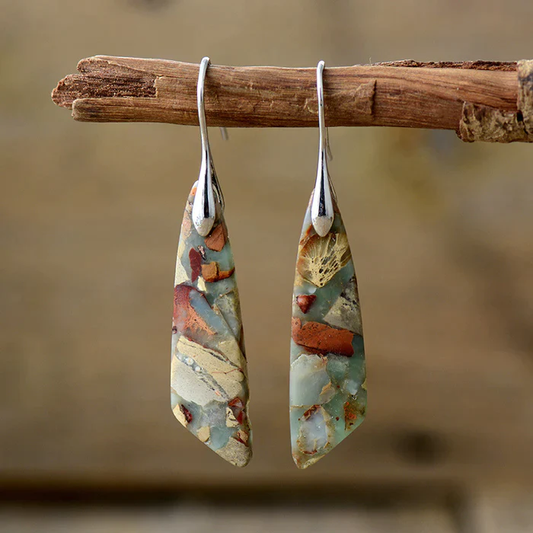 Charm - Vintage Natural Stone Earrings