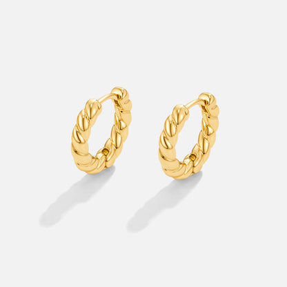 Gold Twist Earrings